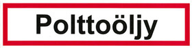Polttoöljy kyltti