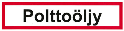 Polttoöljy kyltti