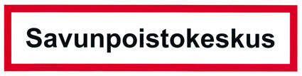 Savunpoistokeskus tarra