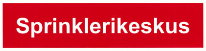 Sprinklerikeskus kyltti