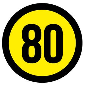 Nopeustarra 80 km/h