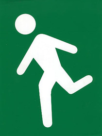 Varauloskäytävä vasen tarra