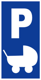 Vaunuparkki pysty tarra