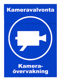Kameravalvonta kyltti 