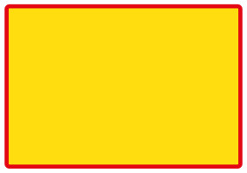 Kyltti omalla tekstillä, punainen kehys