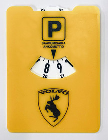 Volvo hirvi parkkikiekko keltainen