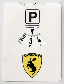 Volvo hirvi parkkikiekko valkoinen