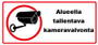 Alueella tallentava kameravalvonta pieni -tarra
