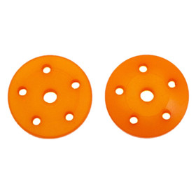 Ultimate 16mm CONICAL SHOCK PISTONS ORANGE (5x1.6mm) (2pcs)