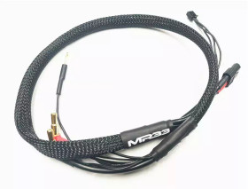MR33 2S XT60 All-Black Charging Lead - 600mm - (4/5mm Dual Plug - XH)