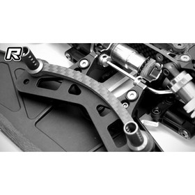 FRONT BODY MOUNT PLATE STIFFENER 4MM CARBON