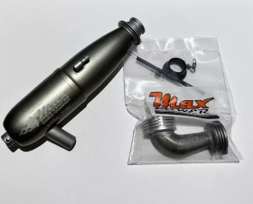 PIPE SET.21 ON-ROAD MAX TOTAL BLACK EFRA 2164 + CONICAL MANIFOLD 90+90
