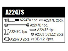 FRONT DRIVE SHAFT SET 1pc MTC2R 
