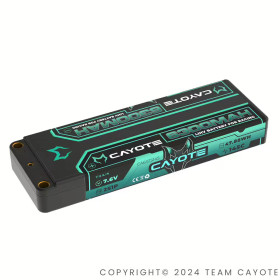 CAYOTE Racing 6300mAh 2S LiPo Akku 7,6V 145C 226g