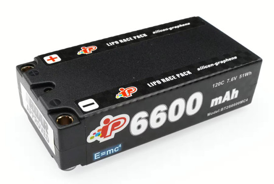 Intellect MC4 6600mAh 120C 7.6V Long Runtime Graphene Shorty Pack LiHV 25mm - 220g/5mm