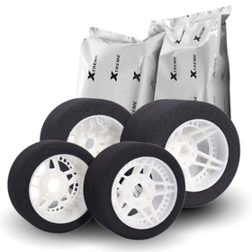 Matrix ‘Xtreme’ 1:8 Onroad Foam Tyres Set 32/35sh 69/76mm pretrued light wheel