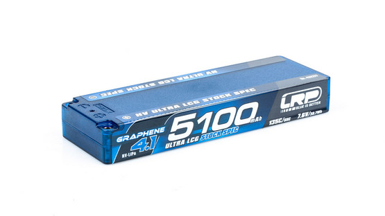 Käytetty LRP LiPo 5100mAh Graph4 HV LCG Stock 7.6v