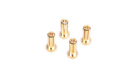 LRP WorksTeam - 5mm Gold Connectors - 14mm length (4 pcs.)