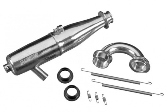 Tuned Silencer Complete Set T-2090SC (for 1/8 Buggy)