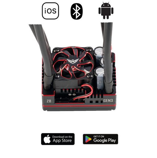 REDS Z8 PRO ESC 220A 1/8 GEN3 BLUETOOTH 2-4S