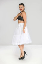 50366 HELL BUNNY Penelope Petticoat skirt, white