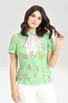60141 HELL BUNNY ADELINA BLOUSE
