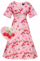 400970 DOLLY & DOTTY JANICE CHERRY BLOSSOM dress, pink