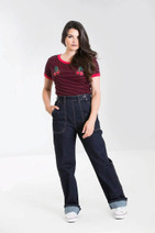 15459 HELL BUNNY WESTON DENIM, navy