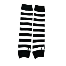 5631 INNOCENT STRIPE KÄSIVARREN LÄMMITTIMET- musta/ valkoinen