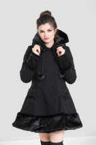8016 HELL BUNNY SARAH JANE – black lolita style winter jacket