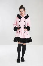 8016 HELL BUNNY SARAH JANE – pink lolita style winter coat