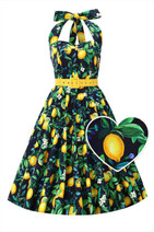 90513 DOLLY & DOTTY DAISY Lemon Halter Dress