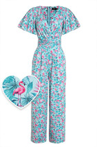 437716 DOLLY & DOTTY ESTHER  Flamingo & Palm Leaf haalari