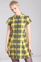 40354 HELL BUNNY COREY tartan mini dress