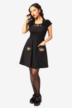 40429 HELL BUNNY BASIL pinafore dress