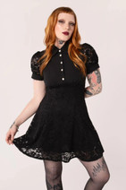 40440 HELL BUNNY DOMINICA minimekko, musta
