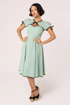 40451 Hell Bunny Casey dress – mint 50’s silhouette