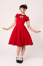 40451 Hell Bunny Casey dress – red 50's silhouette