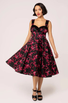 40469 HELL BUNNY BOWNITA DRESS, BLK