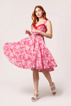 40469 HELL BUNNY BOWNITA DRESS, PINK