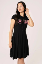 40477 HELL BUNNY NOT INTO YOU KNEE DRESS