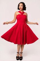 40496 HELL BUNNY GINA 50-luvun tyylin bengaline mekko, punainen