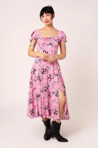 40533 HELL BUNNY MA BOHEME midi dress – snake and butterfly pattern