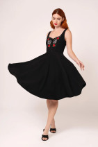 40539 HELL BUNNY IDAHO DRESS – embroidered western-inspired dress