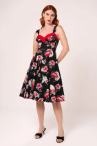 40544 HELL BUNNY YUNA 50s style full circle dress