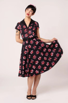 40545 HELL BUNNY CHERILYN – cherry 50s shirt dress