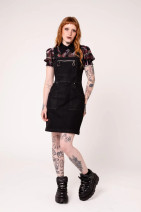 40550 HELL BUNNY RAYE mini dress - dark denim