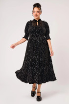 40563 HELL BUNNY CASSANDRA MIDI mekko -musta