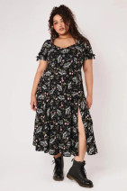 40565 HELL BUNNY CHRYSALIS DRESS – butterfly print midi dress