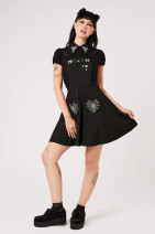 40570 HELL BUNNY MILLIE PINAFORE DRESS – playful Halloween style